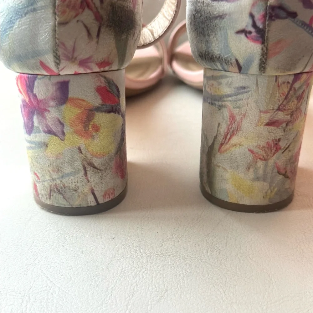 Chic Pink Open-Toe Heels - Picture 5 of 6